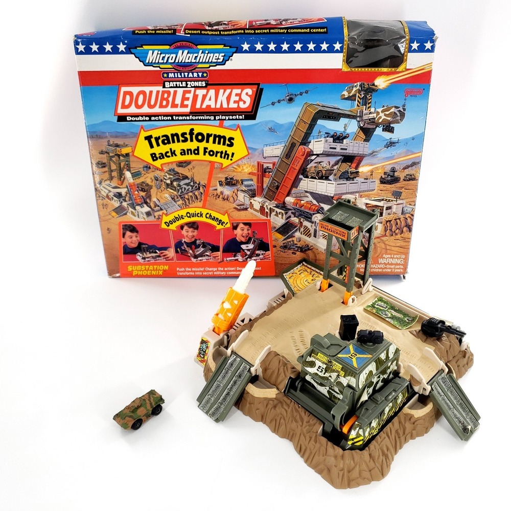 Micro Machines Military Battle Zones Substation Phoenix Double Takes Incomplete